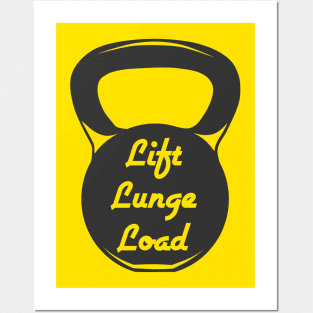 Kettlebell - lift, lunge, load Posters and Art